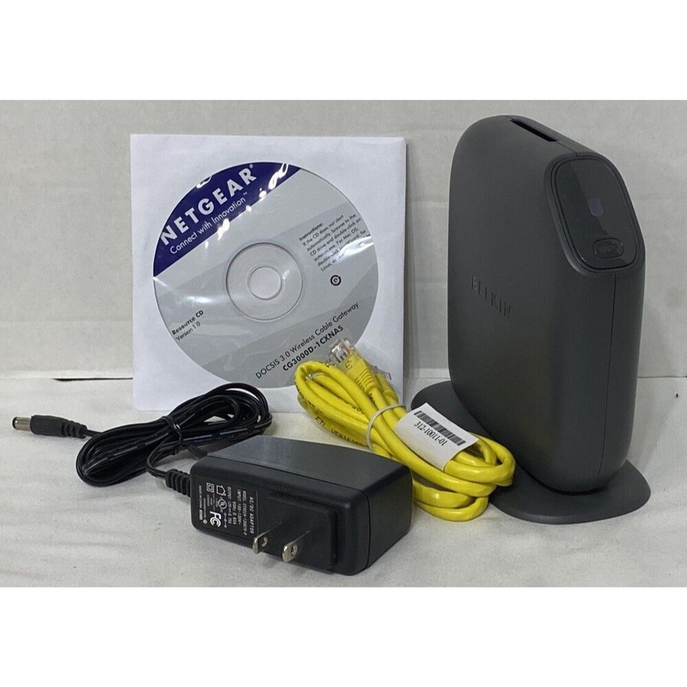 Netgear CG3000D-1 CXNAS Wireless Gateway Cable Modem Router DOCSIS 3 with Disc